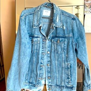 Old Navy Women Distressed Jean Jacket